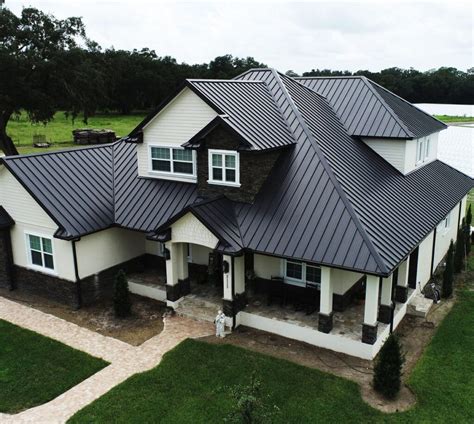 will a dark metal roof make the house hotter|black metal roof colors.